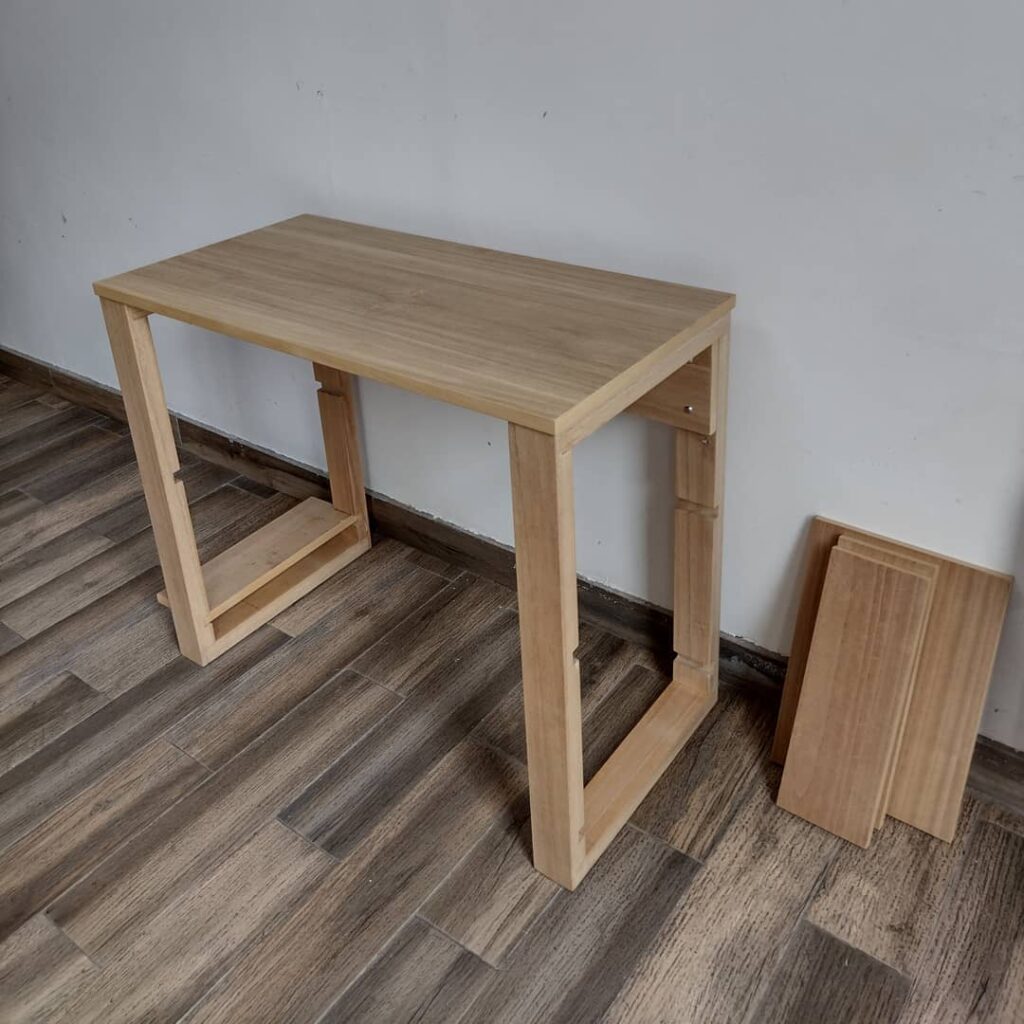 escritorio desmontable de madera 1 lama